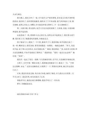 有关于眼泪的作文600字600字