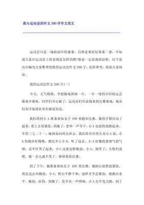 一年一度的运动会作文300字
