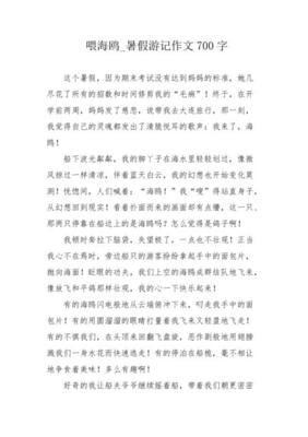 喂海鸥作文(精选10篇)