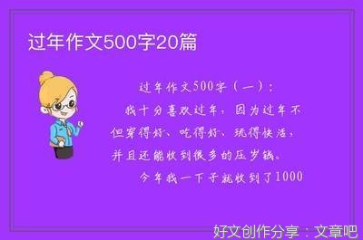 准备过年的作文300字800字