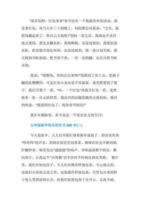 新年感悟600字作文大全