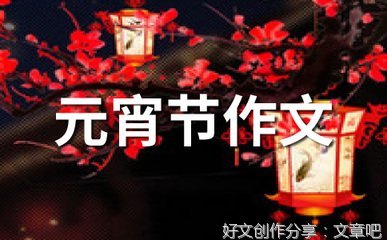 快乐元宵节经典作文