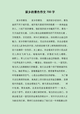 我参观了家乡的景色作文450字