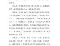 《漫话东坡》读后感摘抄