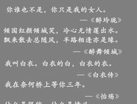 你起大心下倾歌的句子