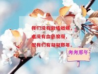 匆匆心气他将自道年经典语句录