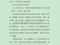 贝多芬传读后感锦集