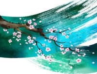 泼墨桃花优美的句子