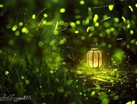 萤火虫和萤火虫的光