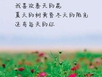 一米阳光优美的句子
