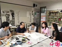 教科院领导一行探望绿芽社会实践队
