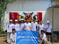 8.8山东理工大学“文心绘龙”社会实践团队墙绘工作全部