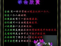学会去爱一个人