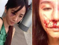 被家暴逼疯的女人
