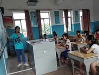 白坡小学进行开班仪式