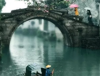 最新的一袭烟雨，一座城名言