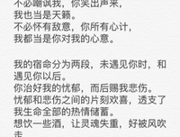 最经典的《 暗恋 》语录摘抄