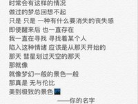你的文字我的文艺的优美句子