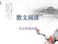 有关散文的句子