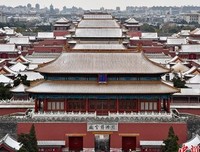 “一下雪，北京就变成了北平，故宫就成了紫禁城”