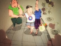 跌跌撞撞的成长，以们国美以们国疼于和是本质。的句子