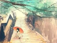落花人独那有的句子