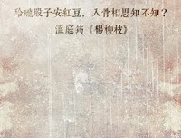 有关玲珑骰子安红豆的句子