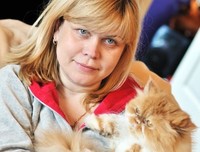 女人与她的猫