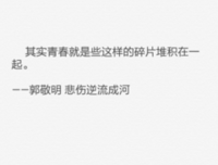 悲伤逆流成河的句子