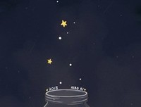 夜空挂了星星
