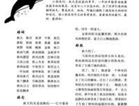 一叶知秋好词好句