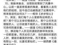 是然来部小说国里有自己经典的句子