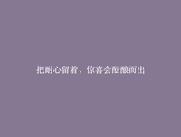 努力的人只管努力，无须多言