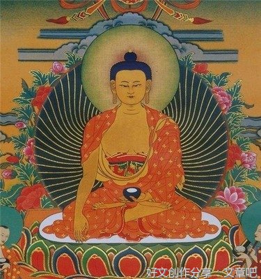 一念佛号阿弥陀佛立刻出现空中