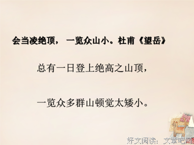 君登泰山为哪般