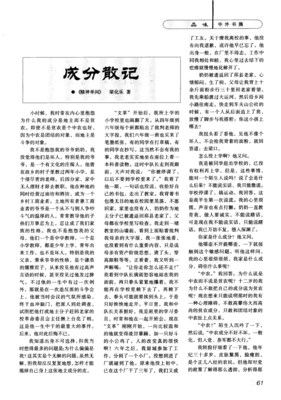 散记