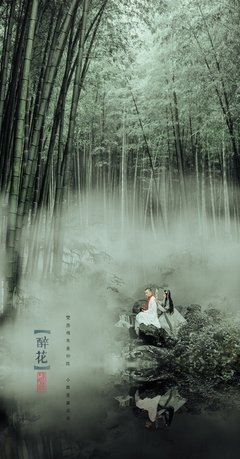 画青天一角，起湄水之滨