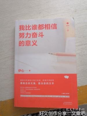 我比谁都相信努力奋斗的意义