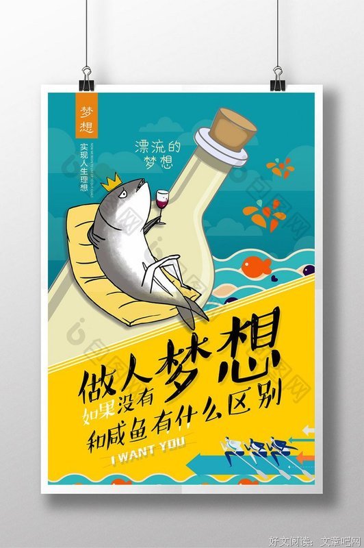 梦想像一条咸鱼般沉睡