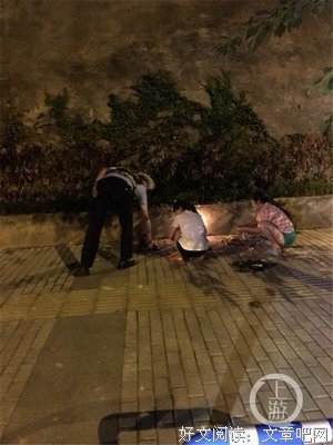 傍晚，小区散步