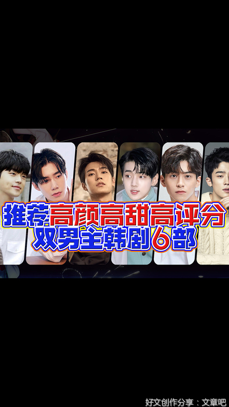 推荐高颜高甜高评分的韩国双男主腐剧6部